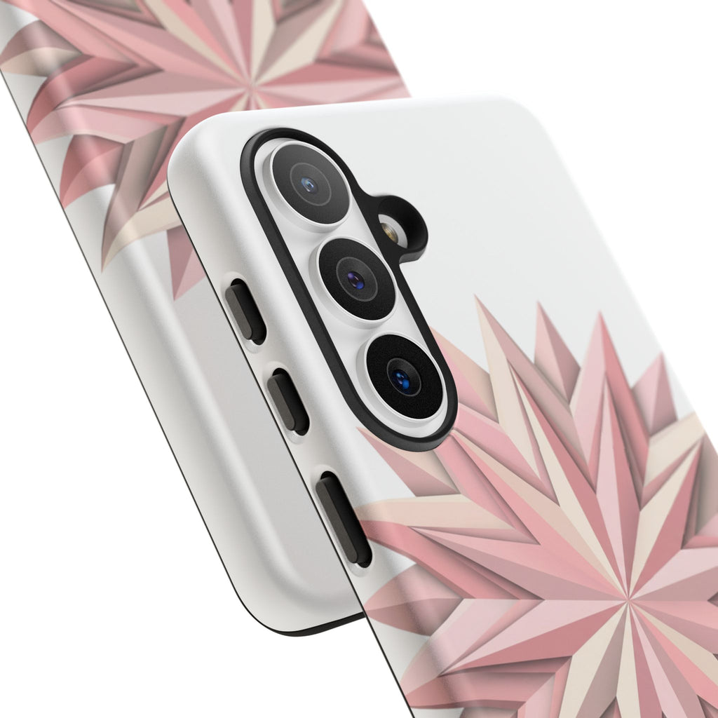 Pink Geometric Star Phone Case — Tough Protective iPhone Cover
