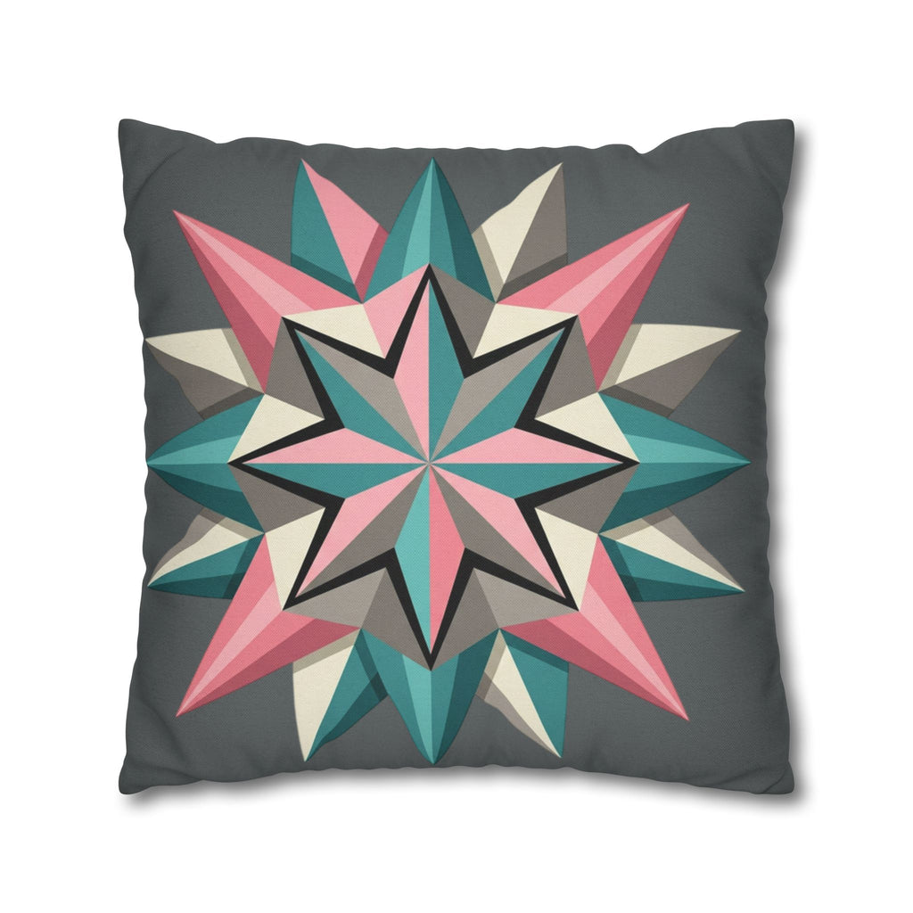Geometric Starburst Decorative Pillowcase