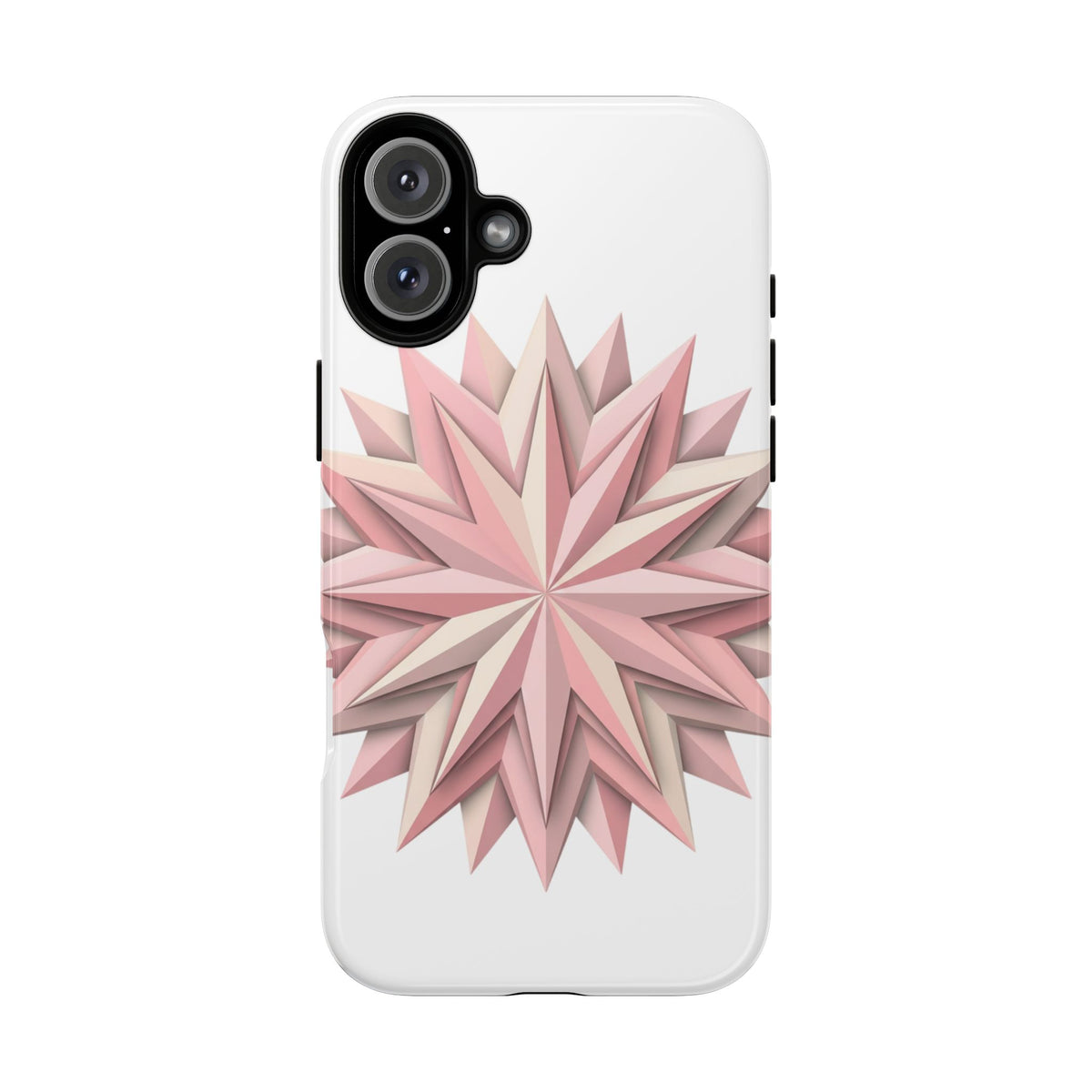 Pink Geometric Star Phone Case — Tough Protective iPhone Cover