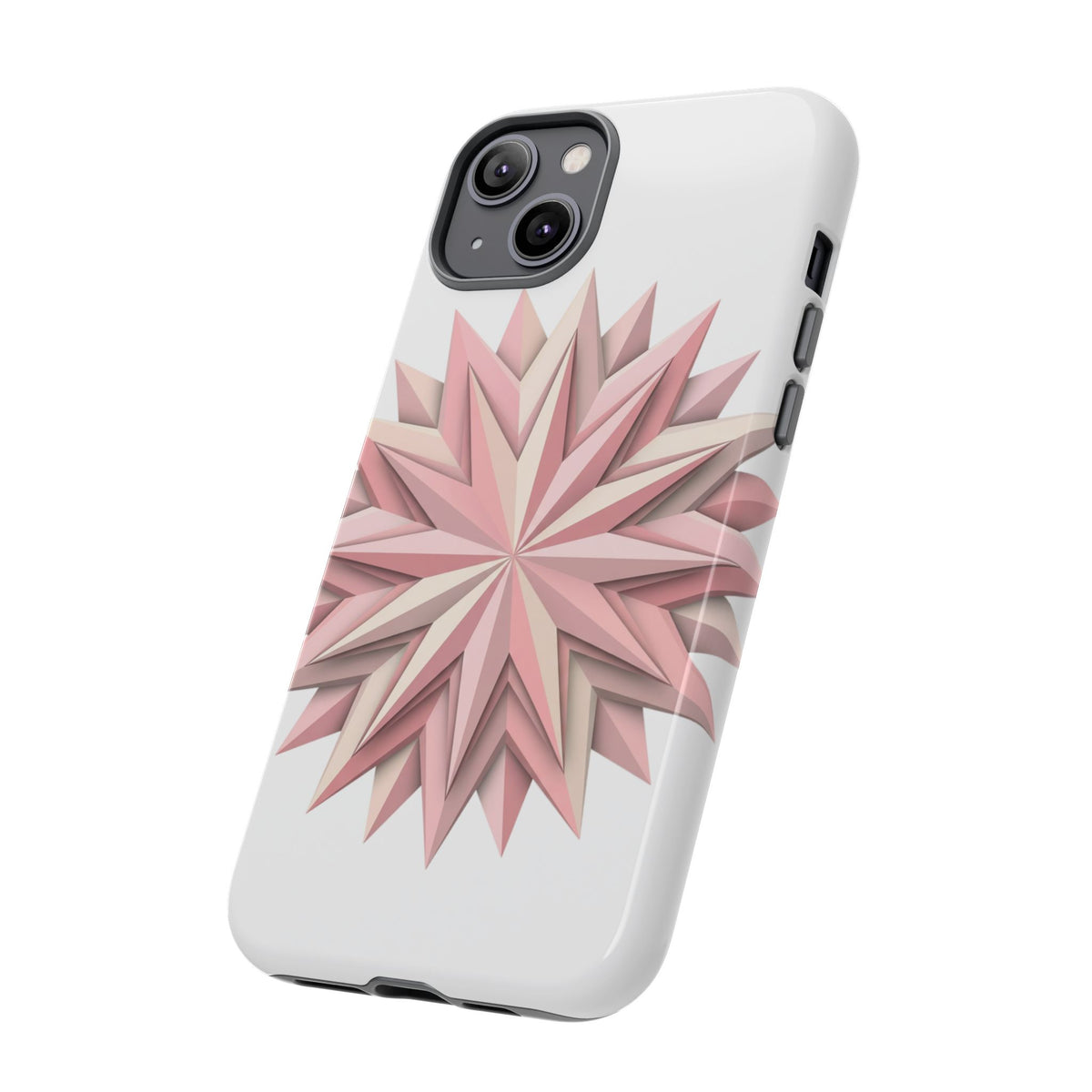 Pink Geometric Star Phone Case — Tough Protective iPhone Cover