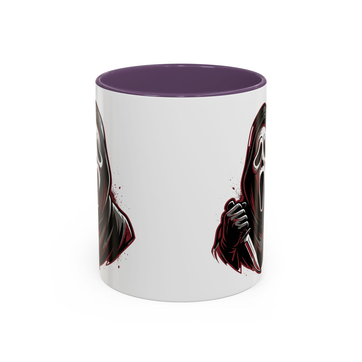 Scream Mask Accent Coffee Mug — Horror Killer Design (11/15oz)