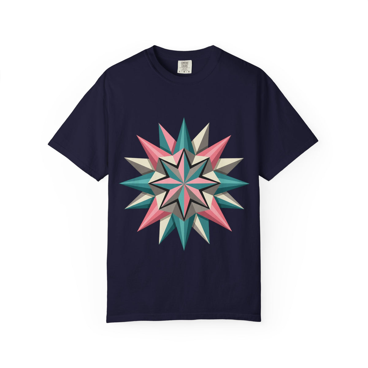 Geometric Starburst Graphic T-Shirt