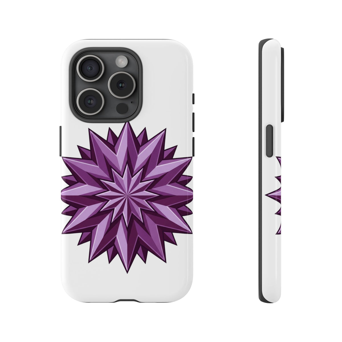Purple Geometric Star Phone Case