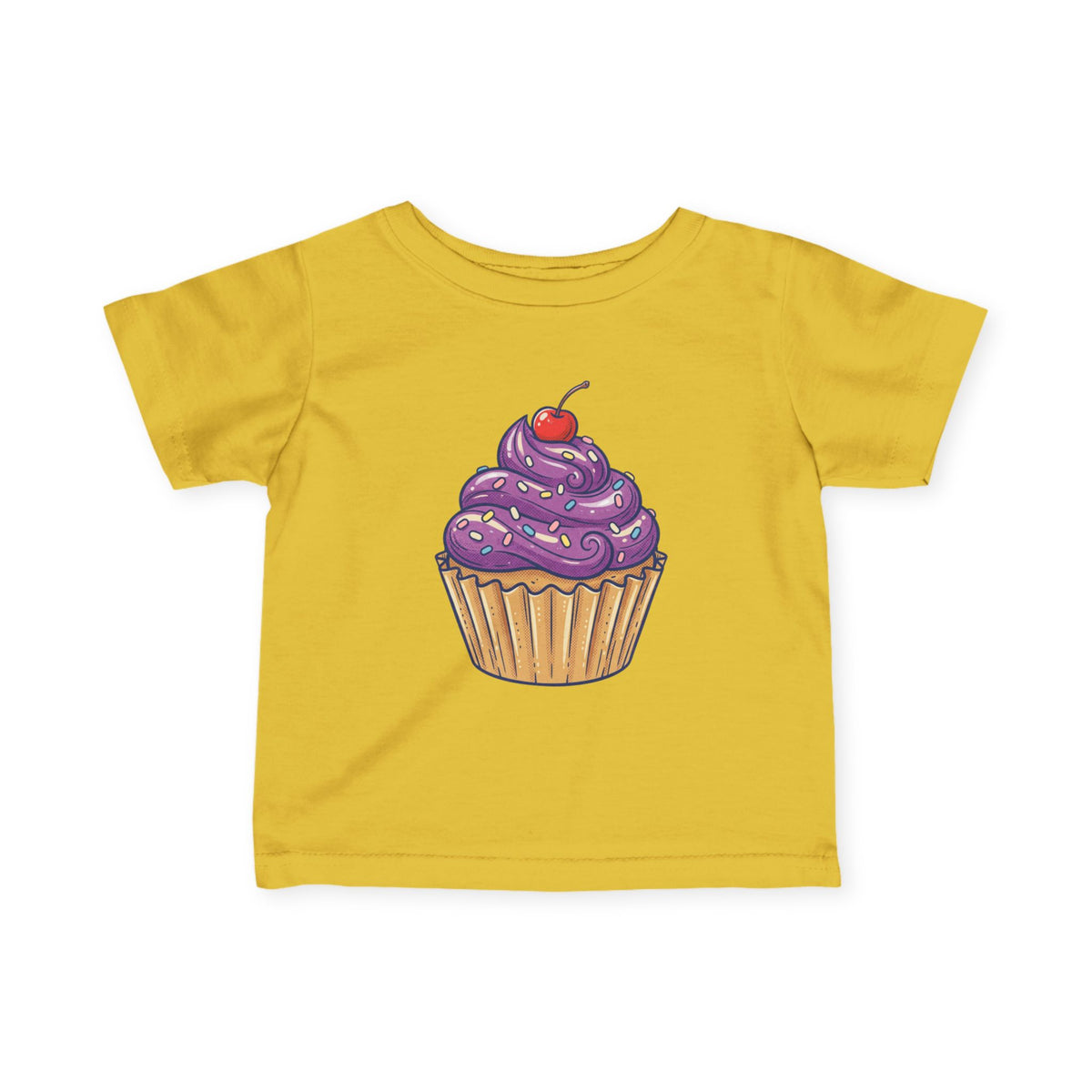 Purple Cupcake Infant Fine Jersey Tee