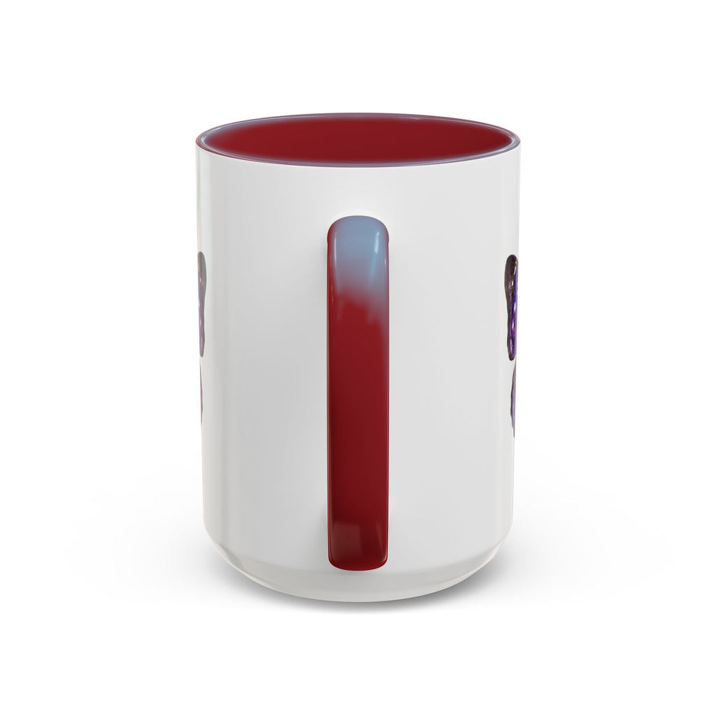 Purple Butterfly Accent Coffee Mug – Elegant Floral Butterfly Ceramic Cup