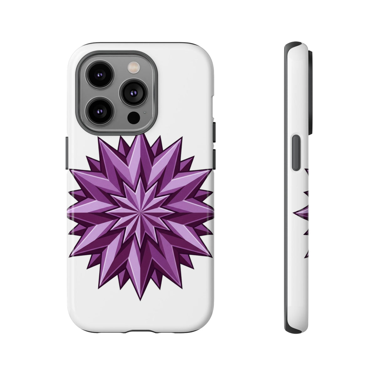 Purple Geometric Star Phone Case