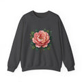 Floral Peony Crewneck Sweatshirt — Vintage Pink Flower Pullover
