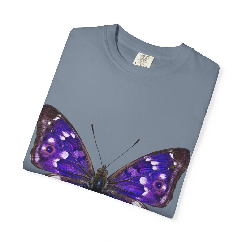 Purple Butterfly T-Shirt — Vibrant Vintage Moth Graphic Tee