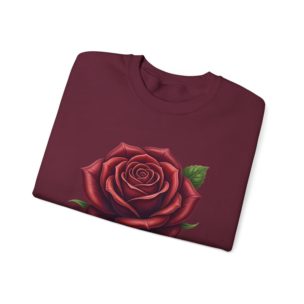 Rose Graphic Crewneck Sweatshirt
