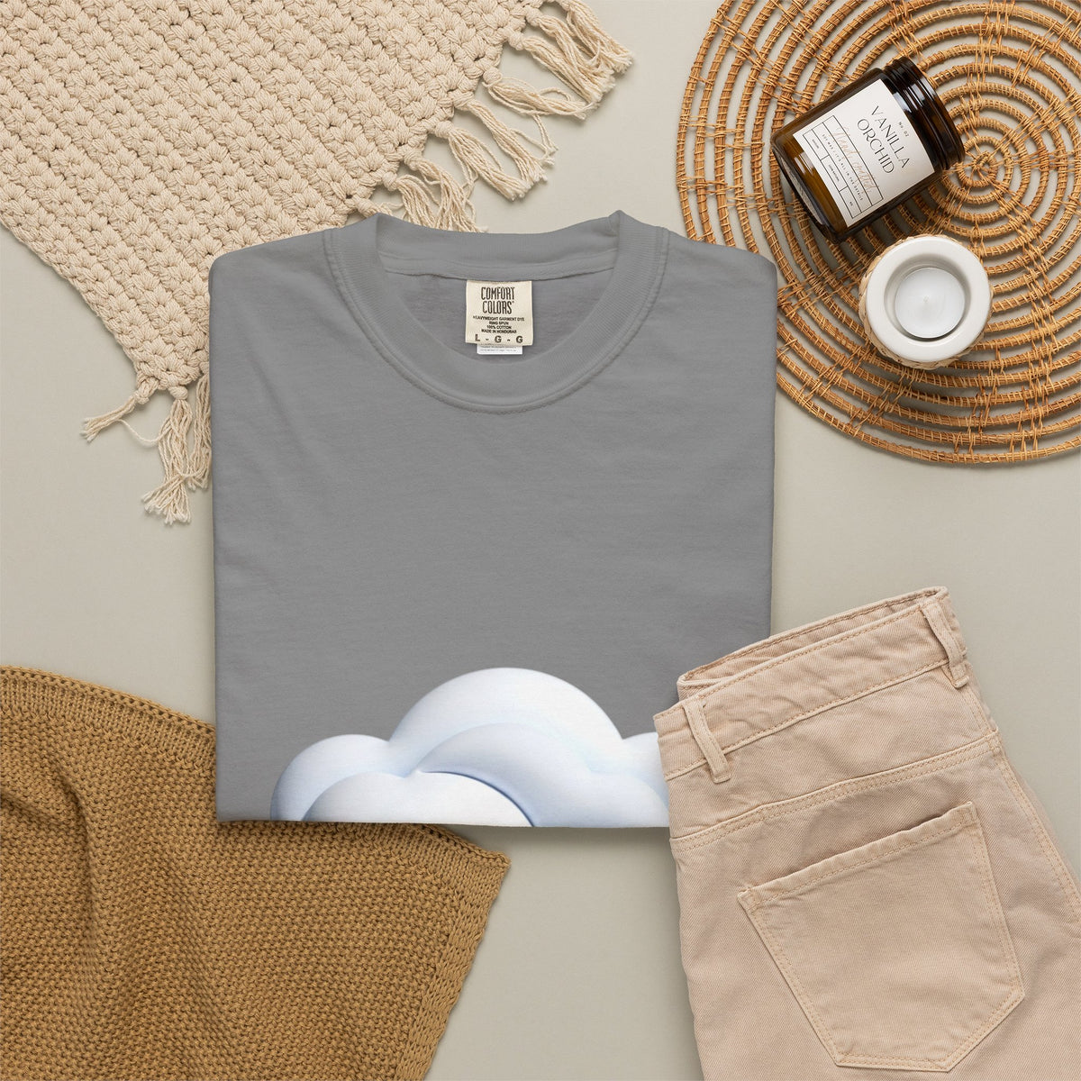 Cloud Graphic T-Shirt — Soft Dreamy Cloud Design