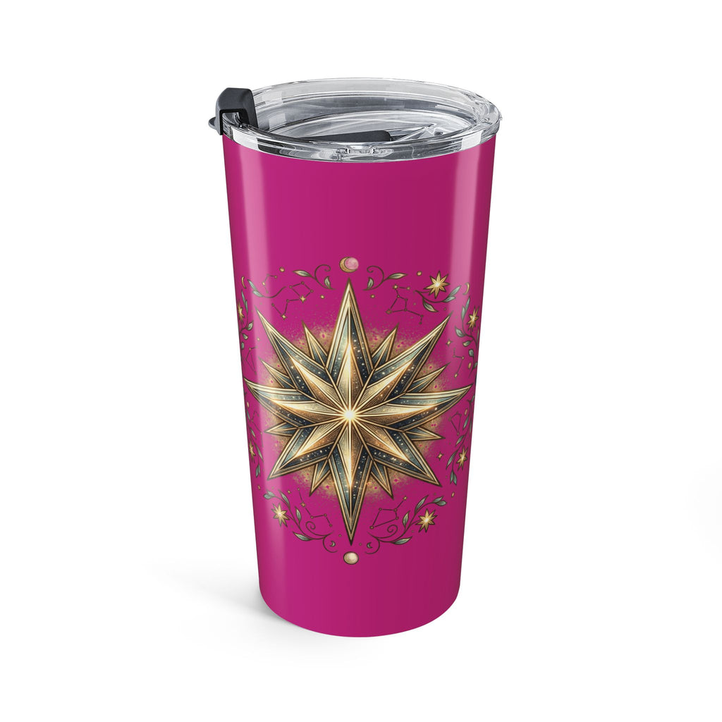 Star Print Magenta Insulated Tumbler 20oz