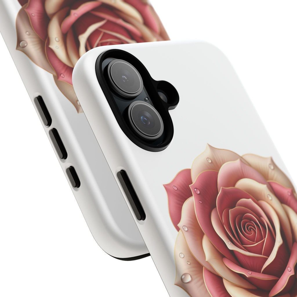 Rose Waterdrop Tough Phone Case — Protective Floral iPhone Cover