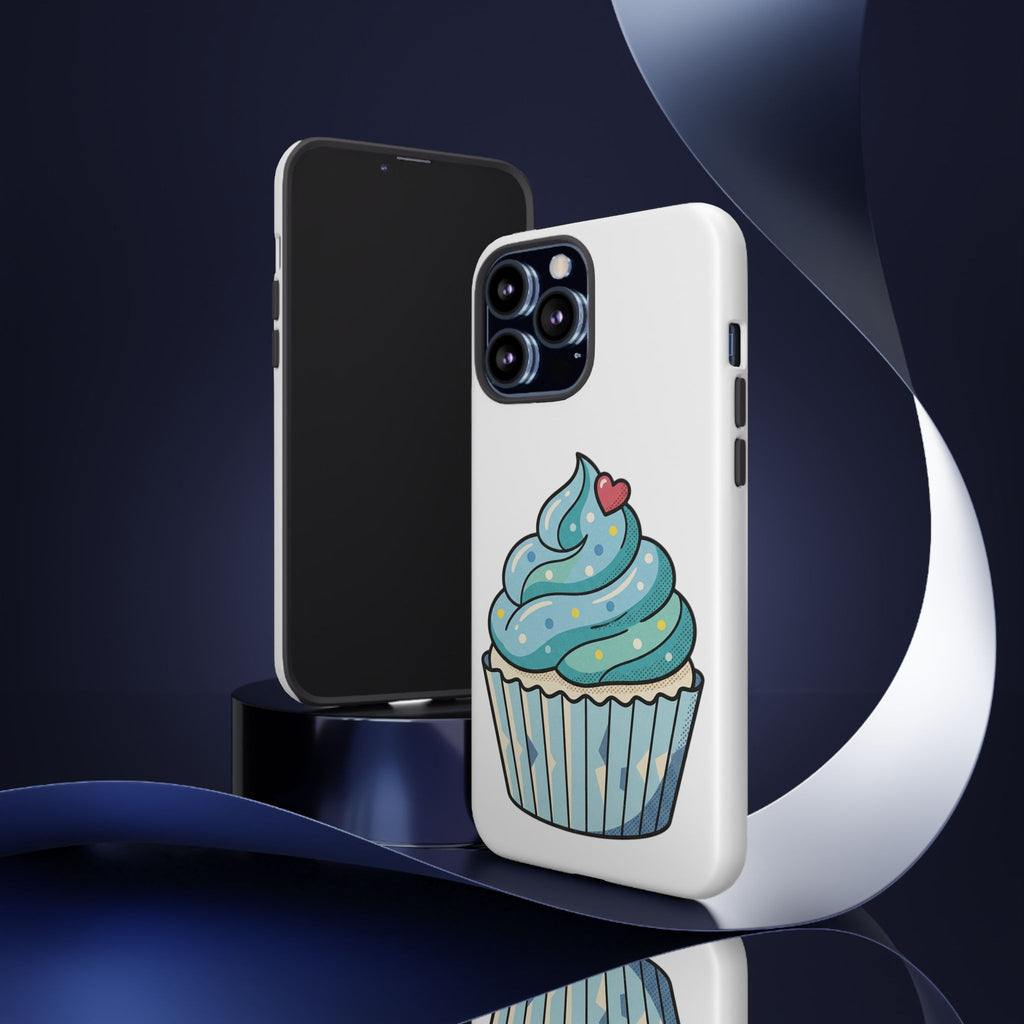Blue Cupcake Tough Phone Cases