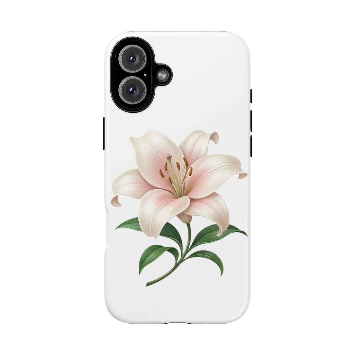 Floral Lily Phone Case — Pink Lily Tough Protective Cover