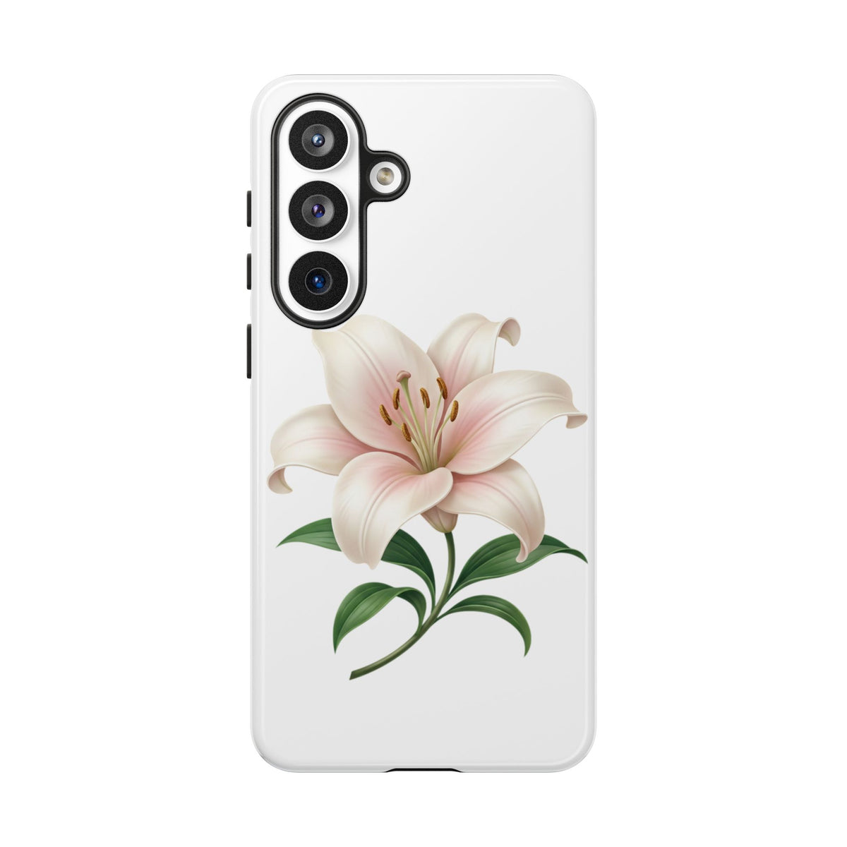 Floral Lily Phone Case — Pink Lily Tough Protective Cover