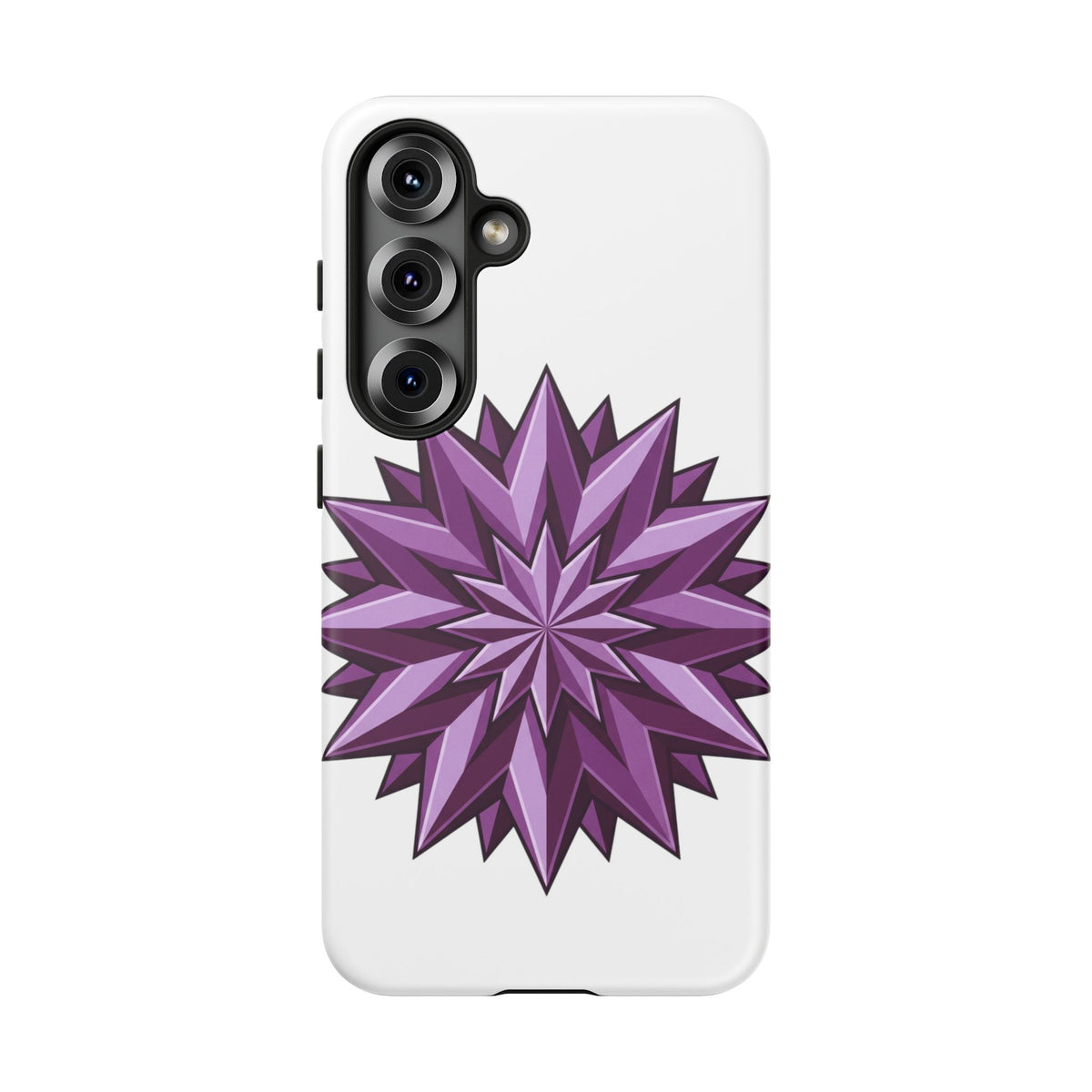 Purple Geometric Star Phone Case