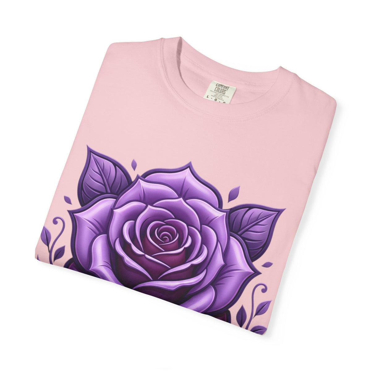 Purple Rose Graphic T-Shirt