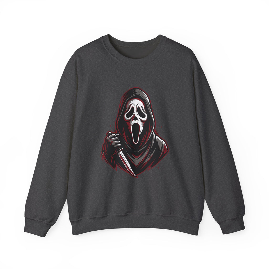Scream Mask Crewneck Sweatshirt – Horror Ghostface Graphic