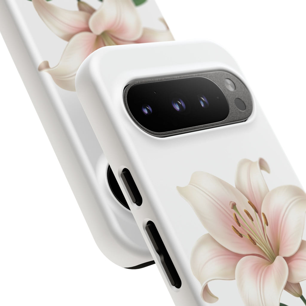 Floral Lily Phone Case — Pink Lily Tough Protective Cover