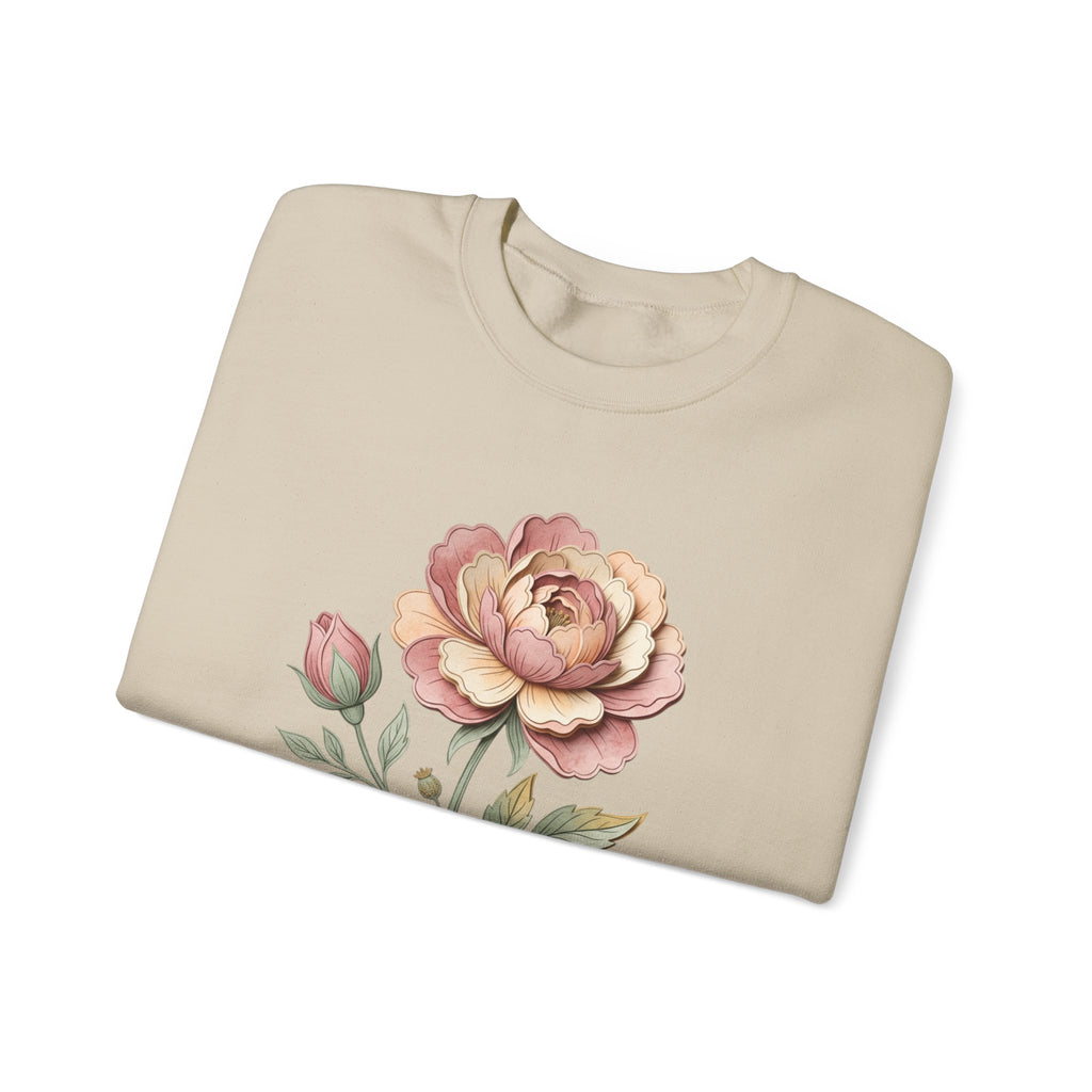 Floral Rose Crewneck Sweatshirt