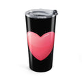 Pink Heart Tumbler 20oz Black