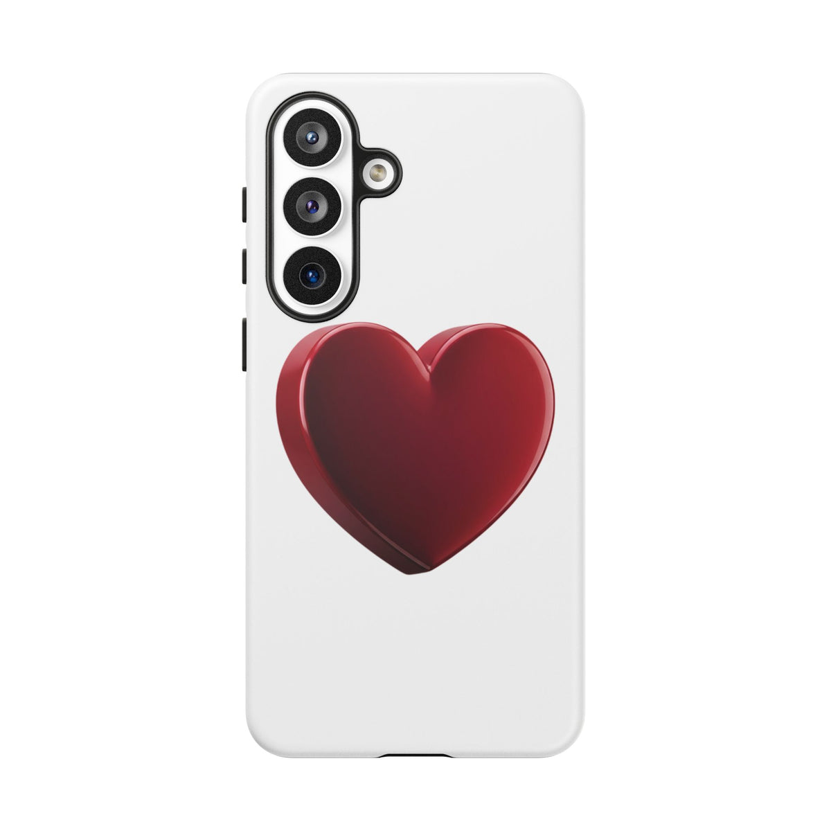 Heart Tough Phone Case - Red 3D Heart Protective Phone Case