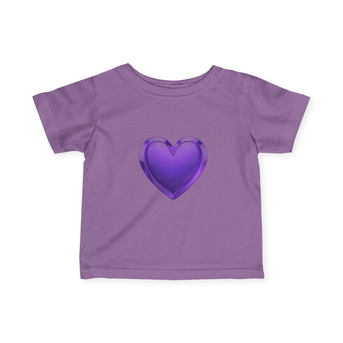 Infant Tee — Shiny Purple Heart Baby T-Shirt