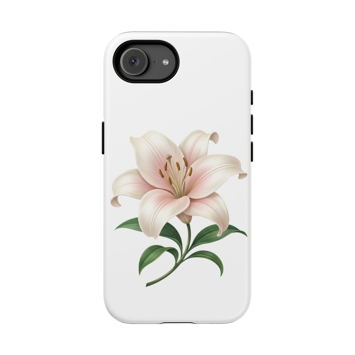 Floral Lily Phone Case — Pink Lily Tough Protective Cover