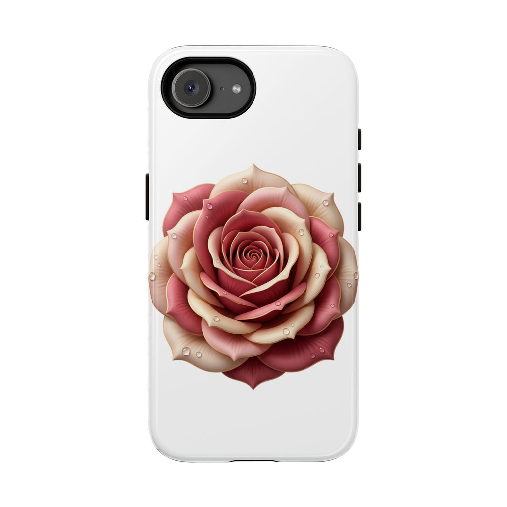 Rose Waterdrop Tough Phone Case — Protective Floral iPhone Cover