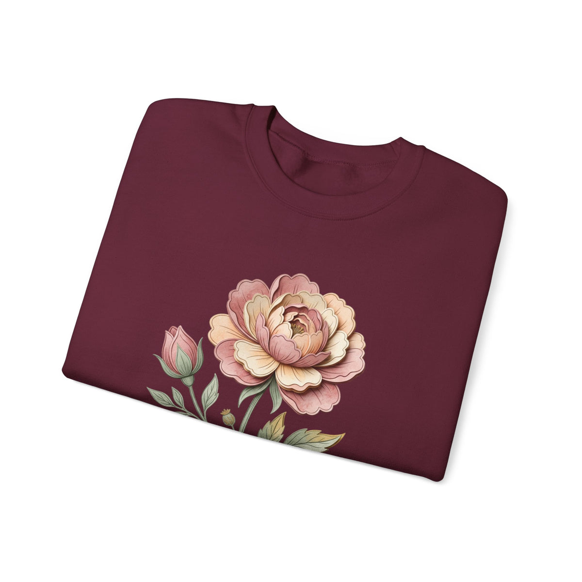 Floral Rose Crewneck Sweatshirt