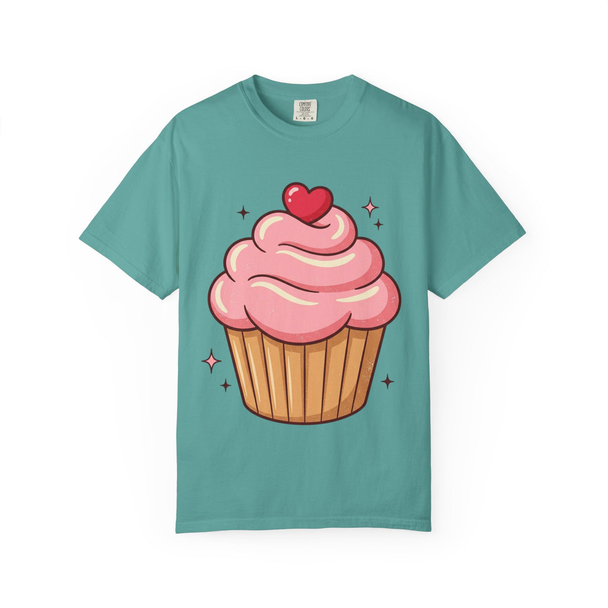 Pink Cupcake Unisex Garment-Dyed T-shirt