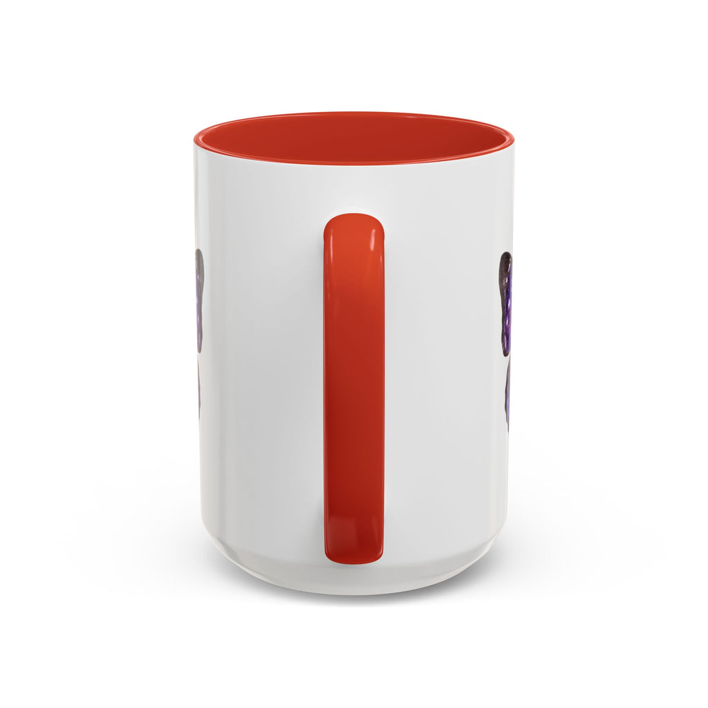 Purple Butterfly Accent Coffee Mug – Elegant Floral Butterfly Ceramic Cup