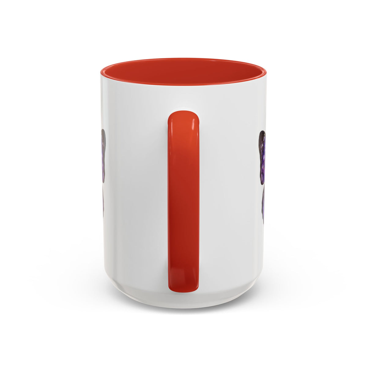 Purple Butterfly Accent Coffee Mug – Elegant Floral Butterfly Ceramic Cup