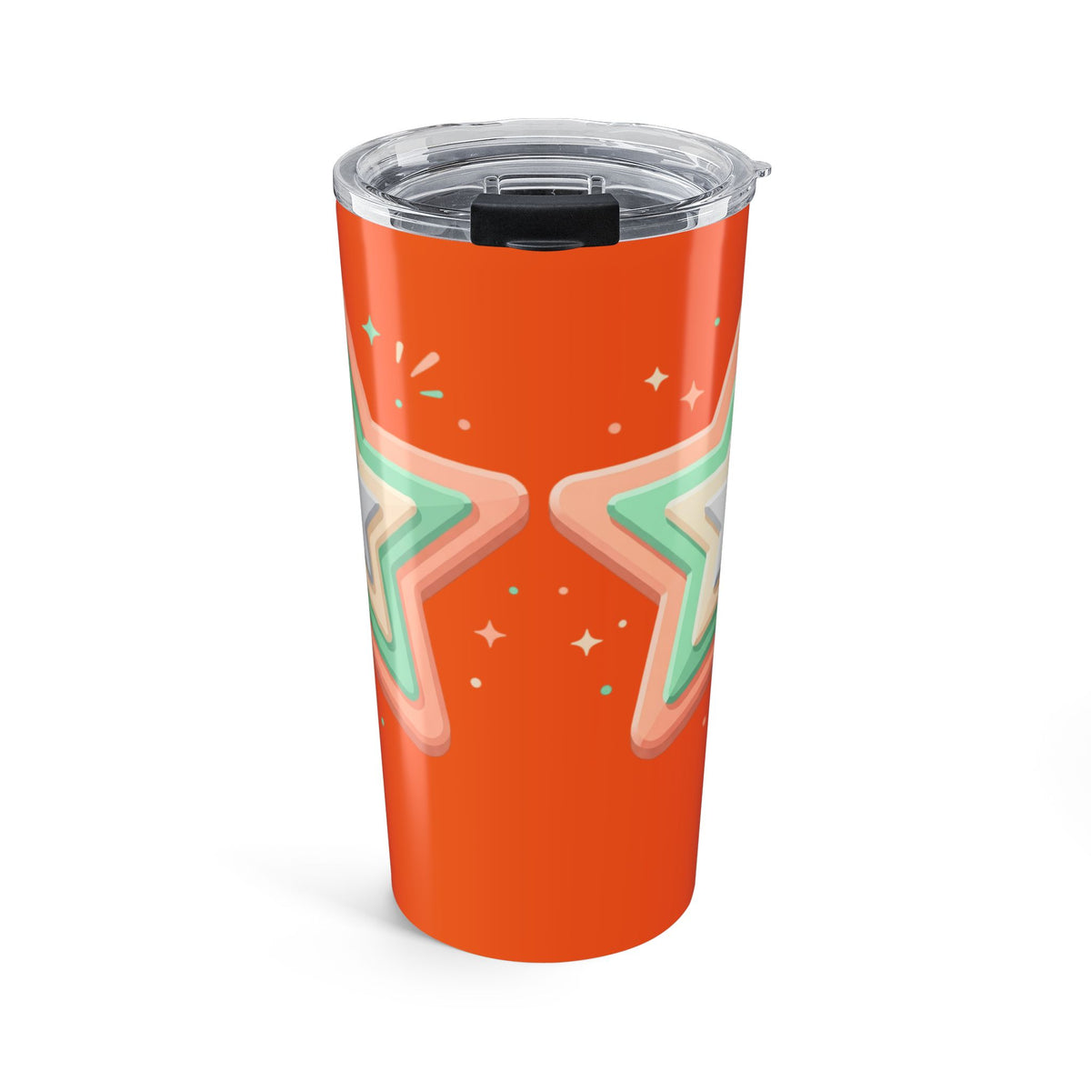 Star Design Tumbler 20oz Orange