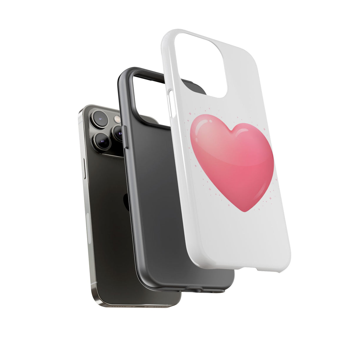 Heart Emoji Tough Case — Cute Pink Heart Phone Case for iPhone & Android