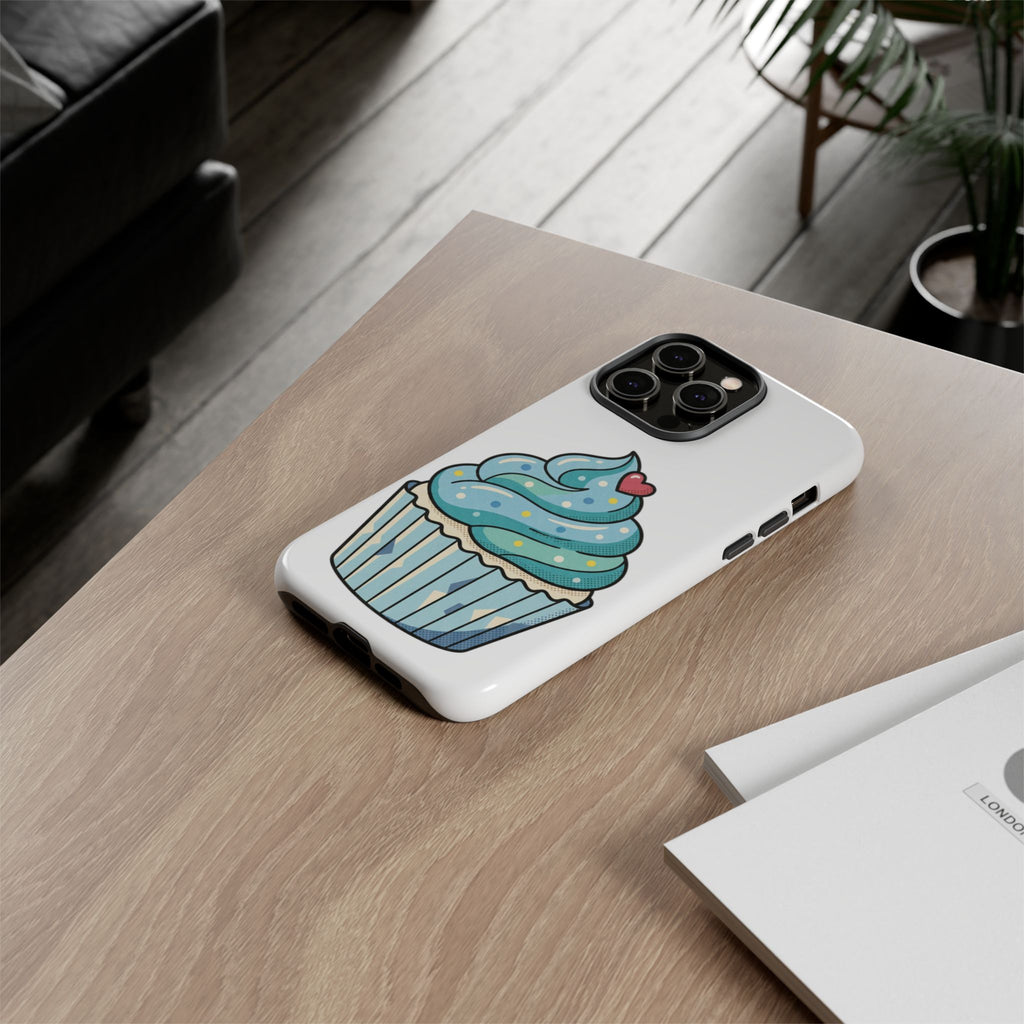 Blue Cupcake Tough Phone Cases