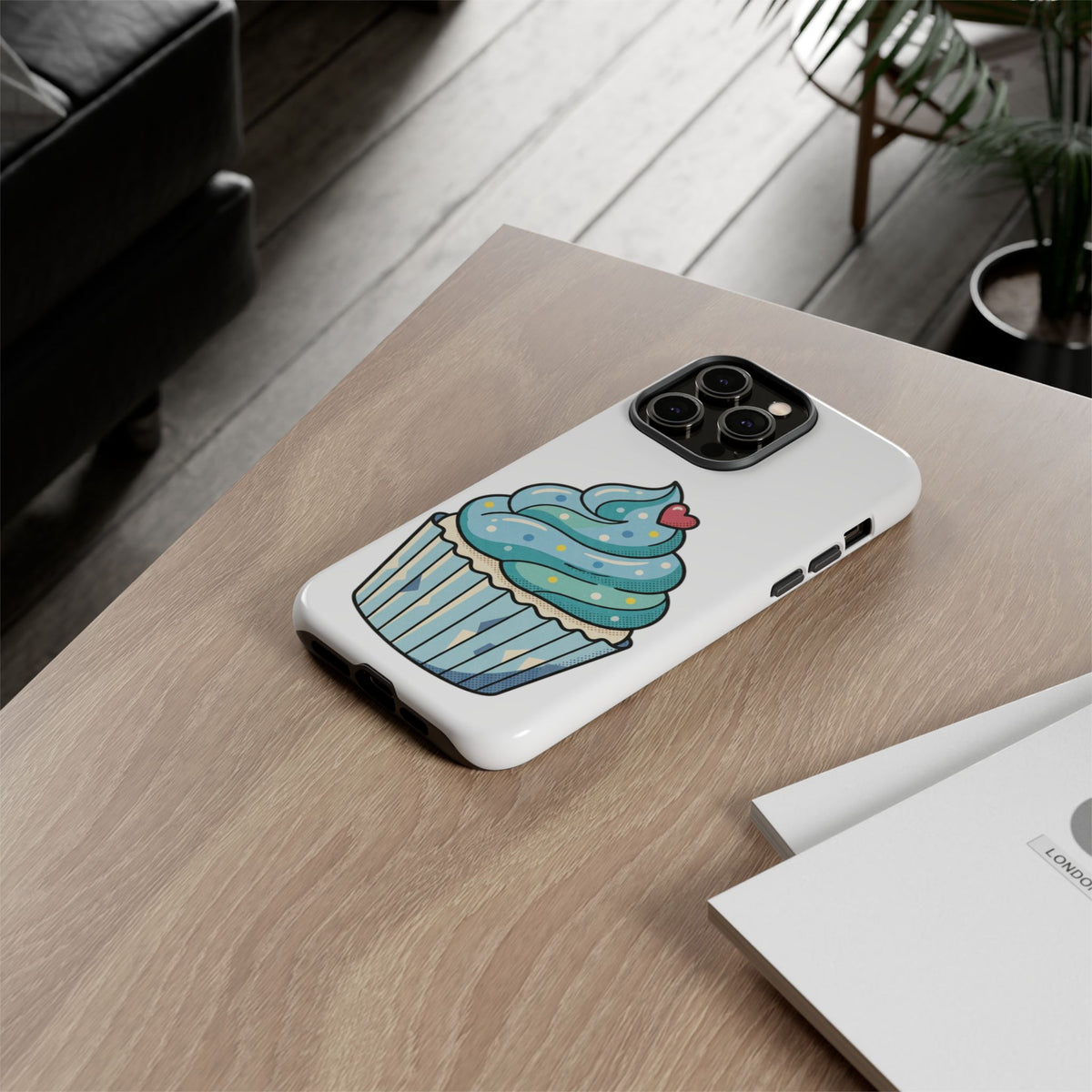 Blue Cupcake Tough Phone Cases
