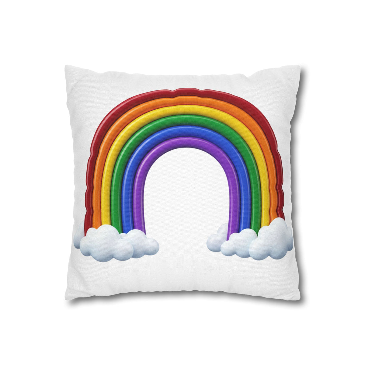 Rainbow Spun Polyester Square Pillowcase