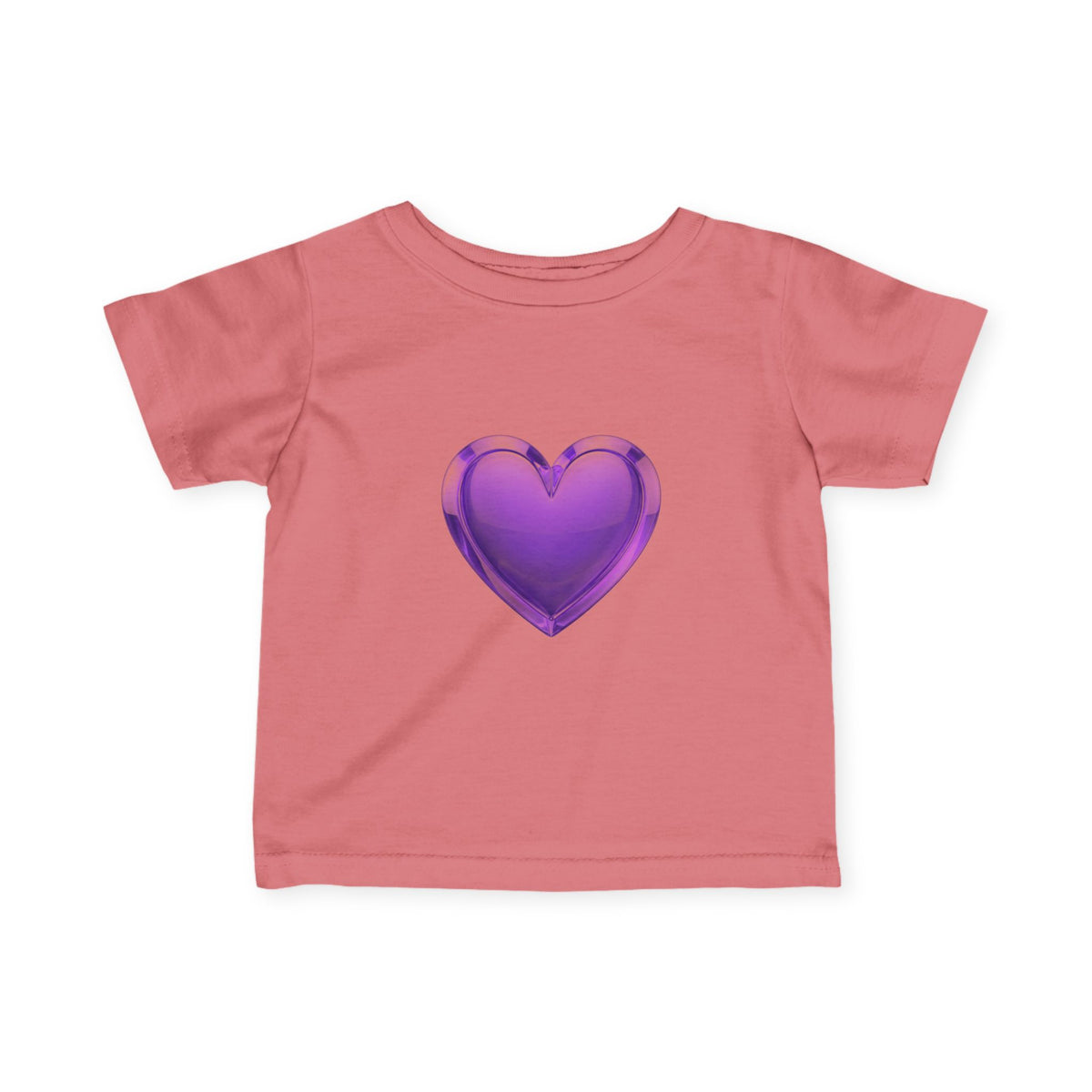 Infant Tee — Shiny Purple Heart Baby T-Shirt