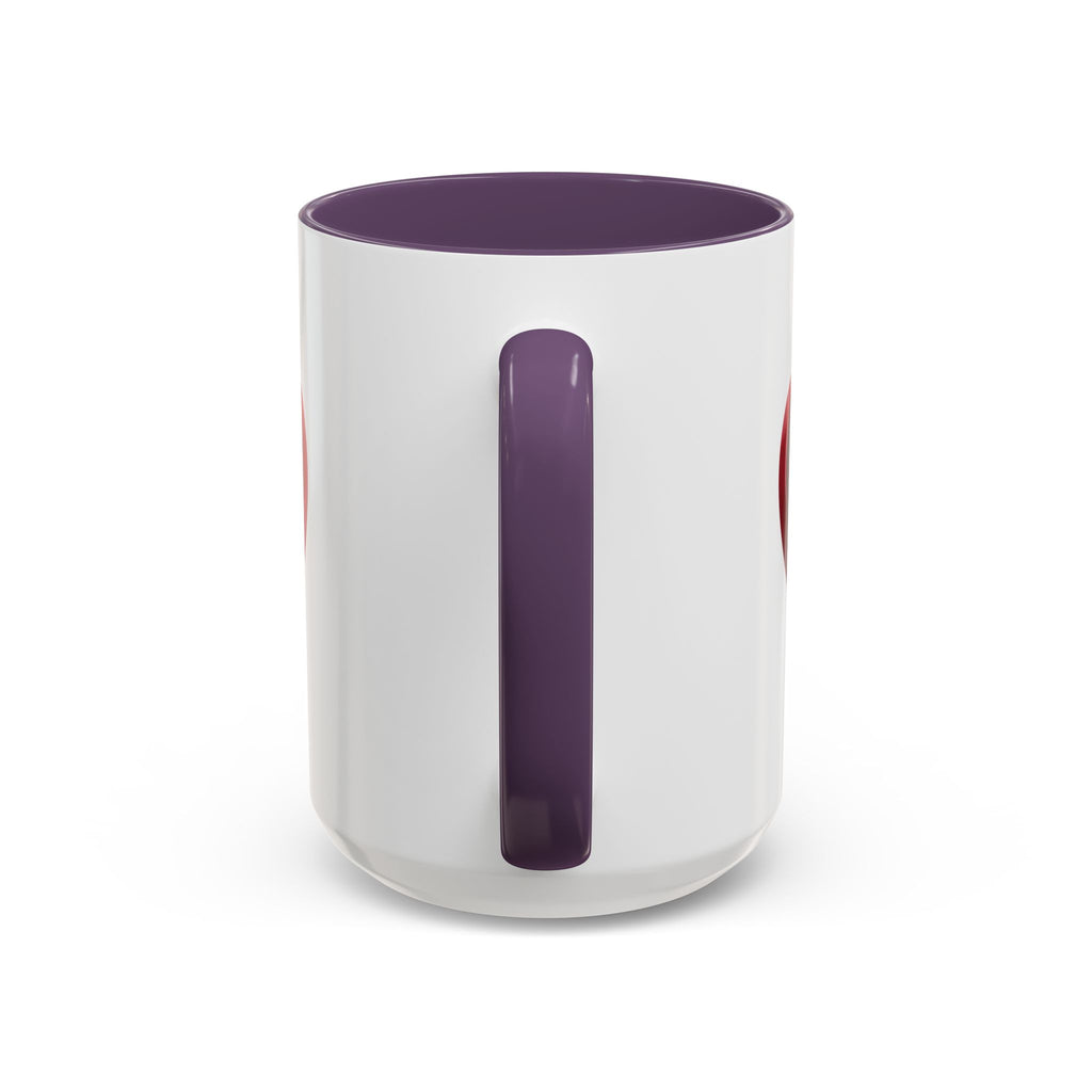 Heart Accent Coffee Mug – Red 3D Heart Design, Valentine’s Day Gift