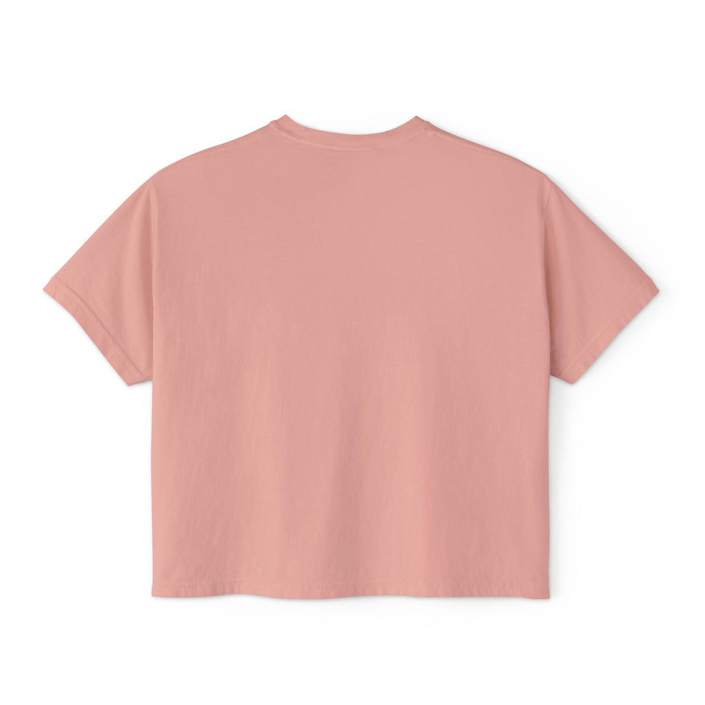 Women's Boxy Tee — Watercolor Geode Crystal Graphic