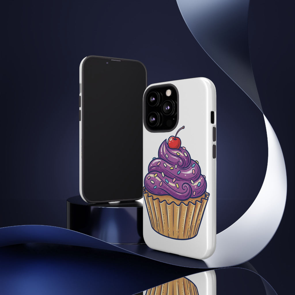 Purple Cupcake Tough Phone Cases