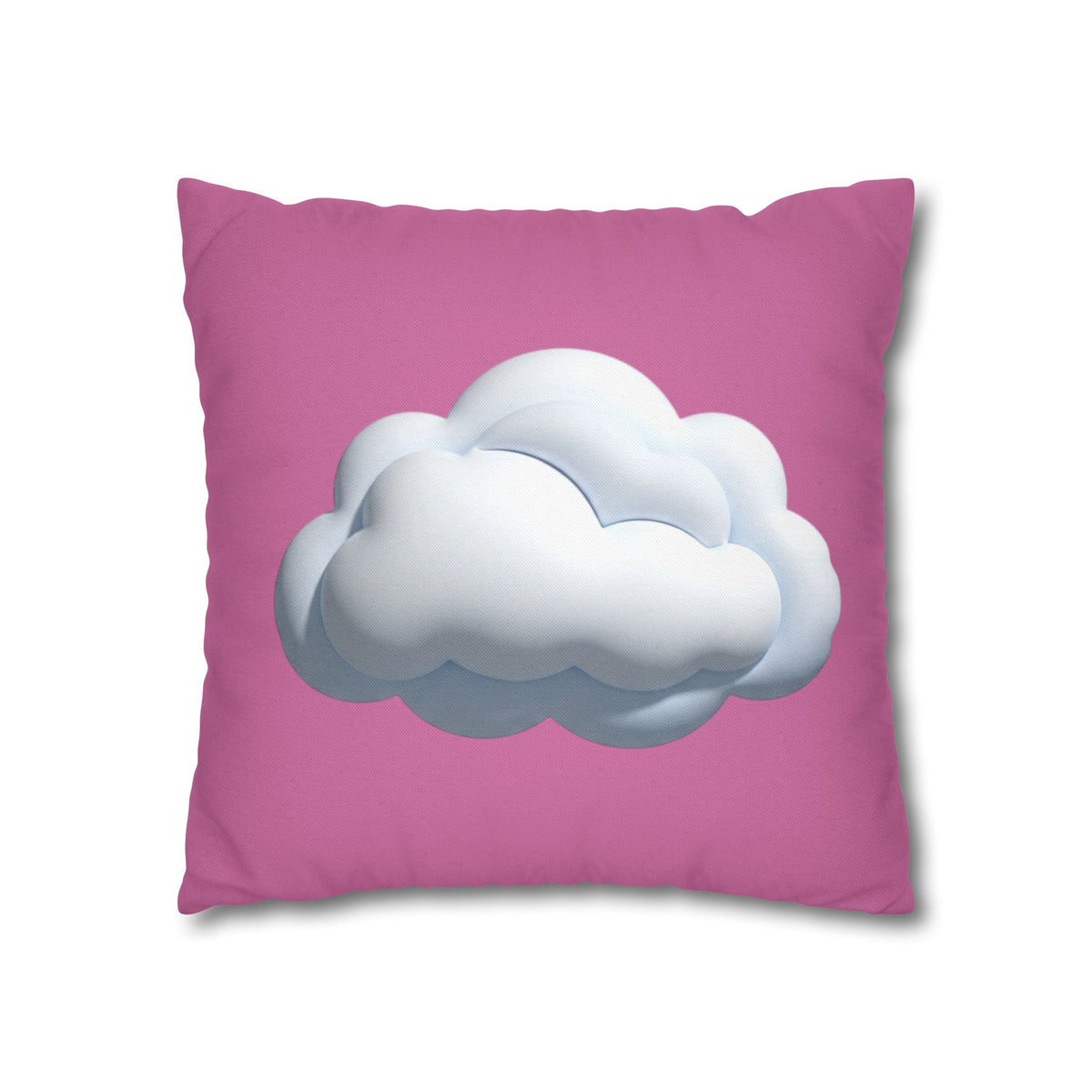 Cloud Graphic Pillowcase — Cute Pink Decorative Throw Pillow Cover