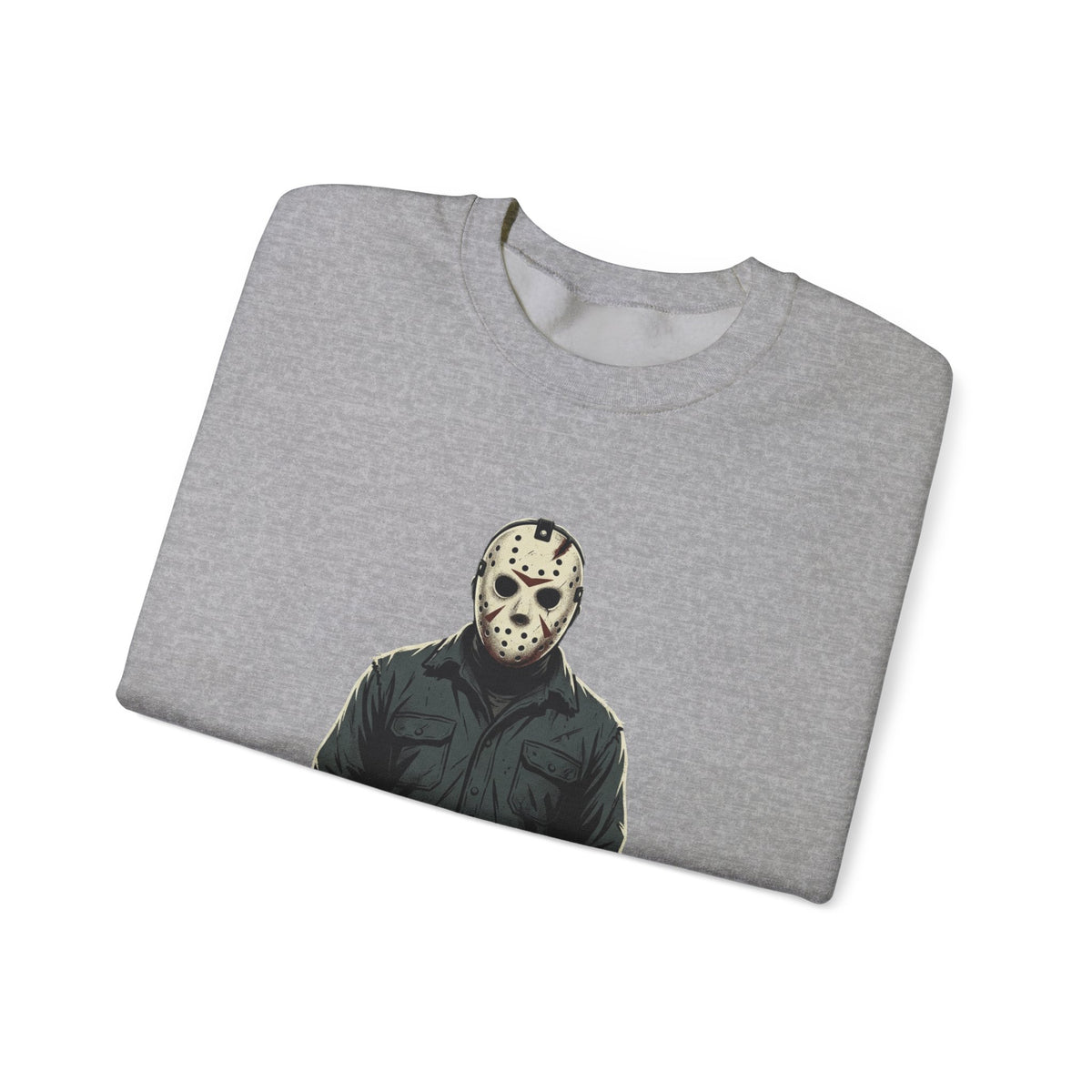 Jason Mask Sweatshirt - Horror Crewneck for Fans of Friday the 13th