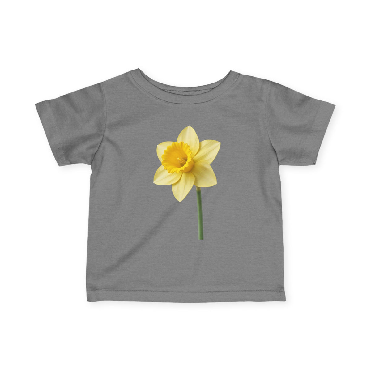 Infant Tee — Yellow Daffodil Floral Baby Shirt