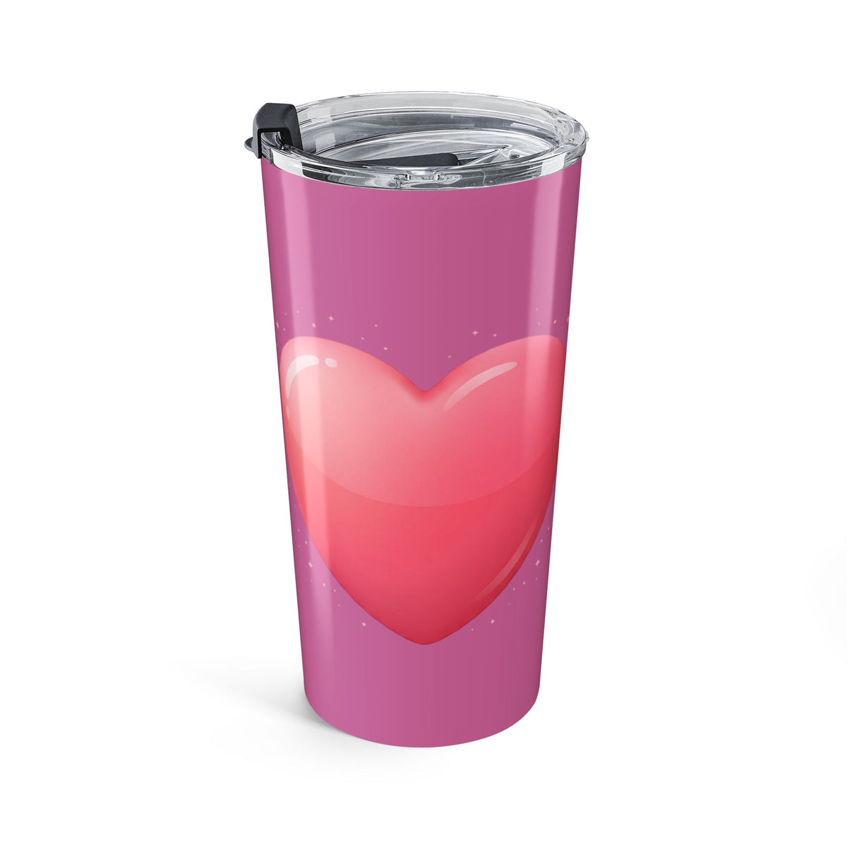 Pink Heart Tumbler 20oz Light Pink
