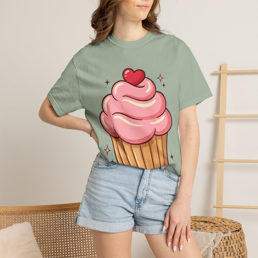 Pink Cupcake Unisex Garment-Dyed T-shirt