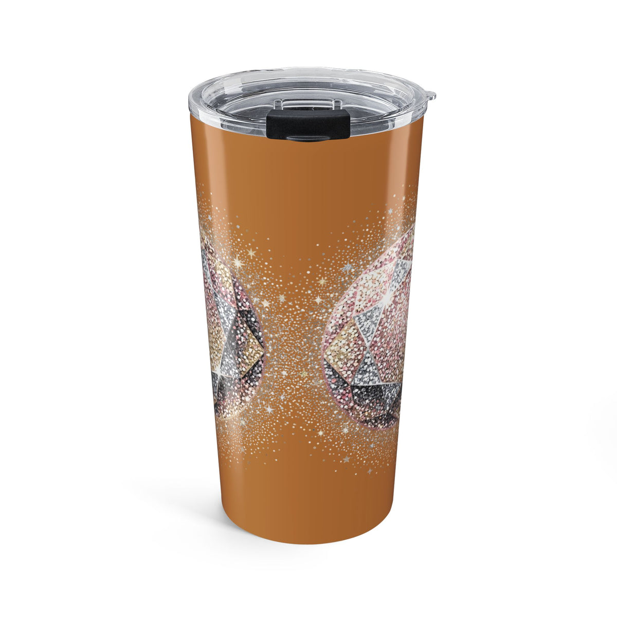 Glittery Light Brown Tumbler 20oz