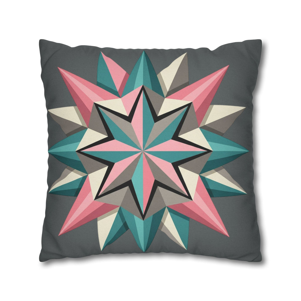 Geometric Starburst Decorative Pillowcase