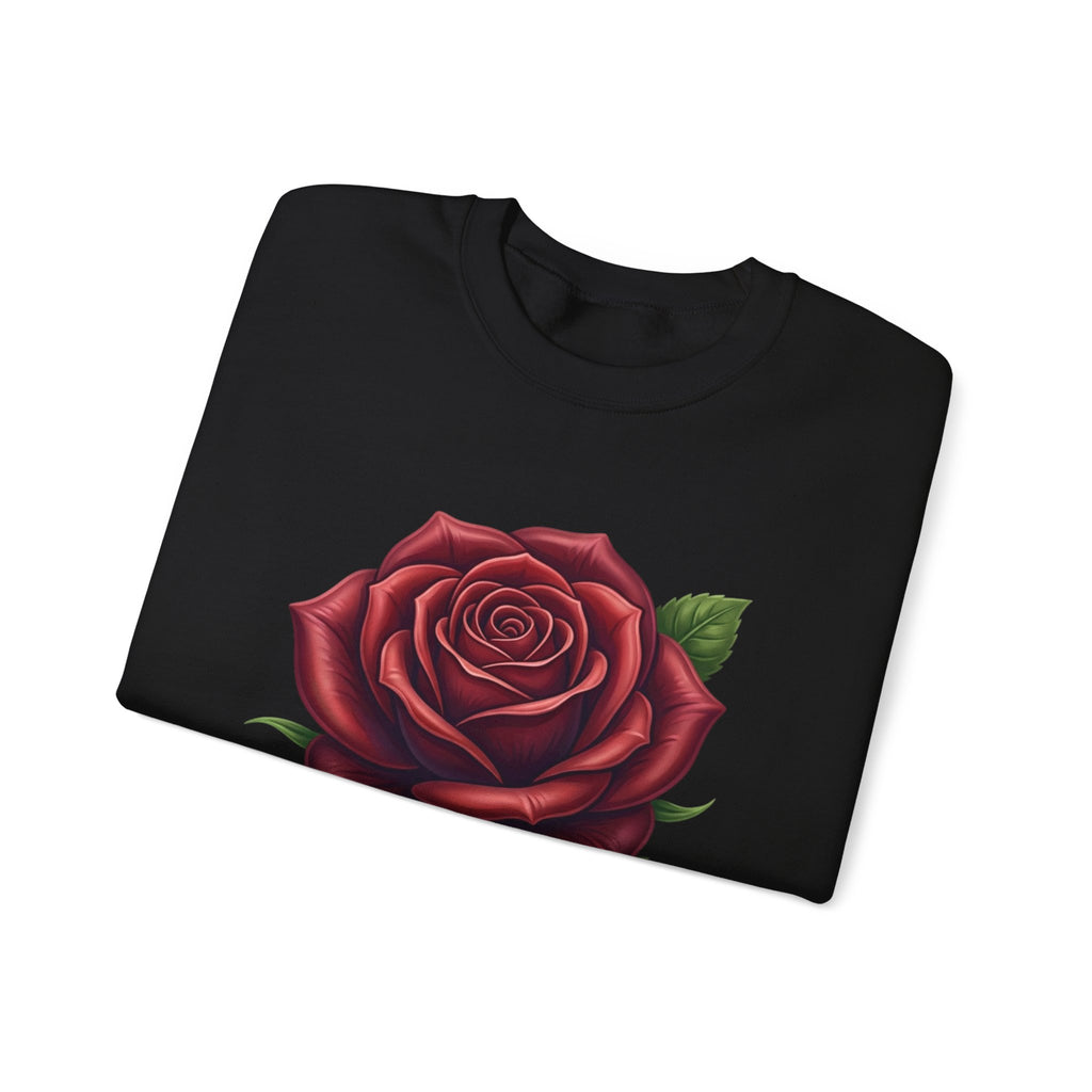 Rose Graphic Crewneck Sweatshirt